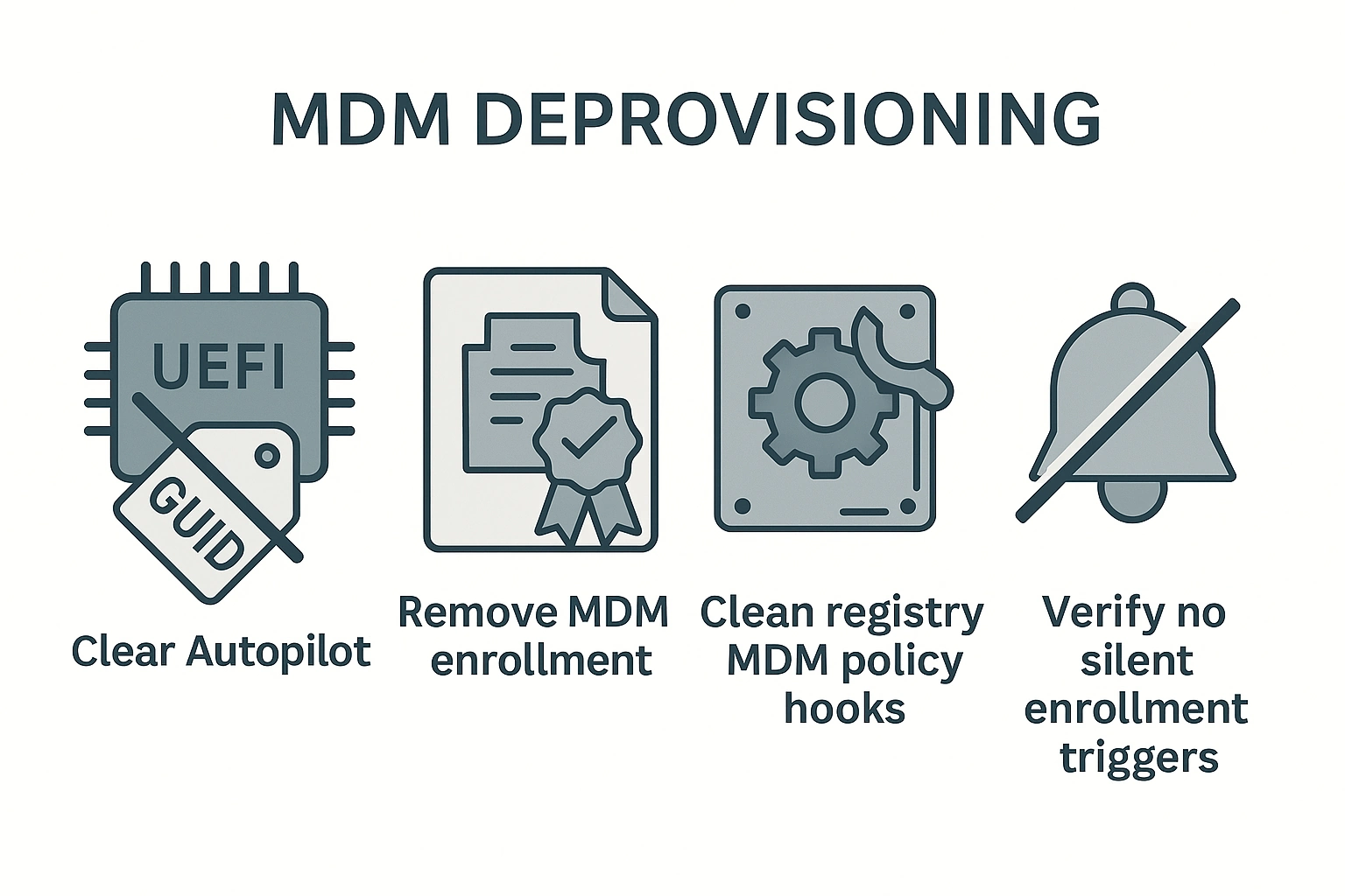 MDM deprovisioning